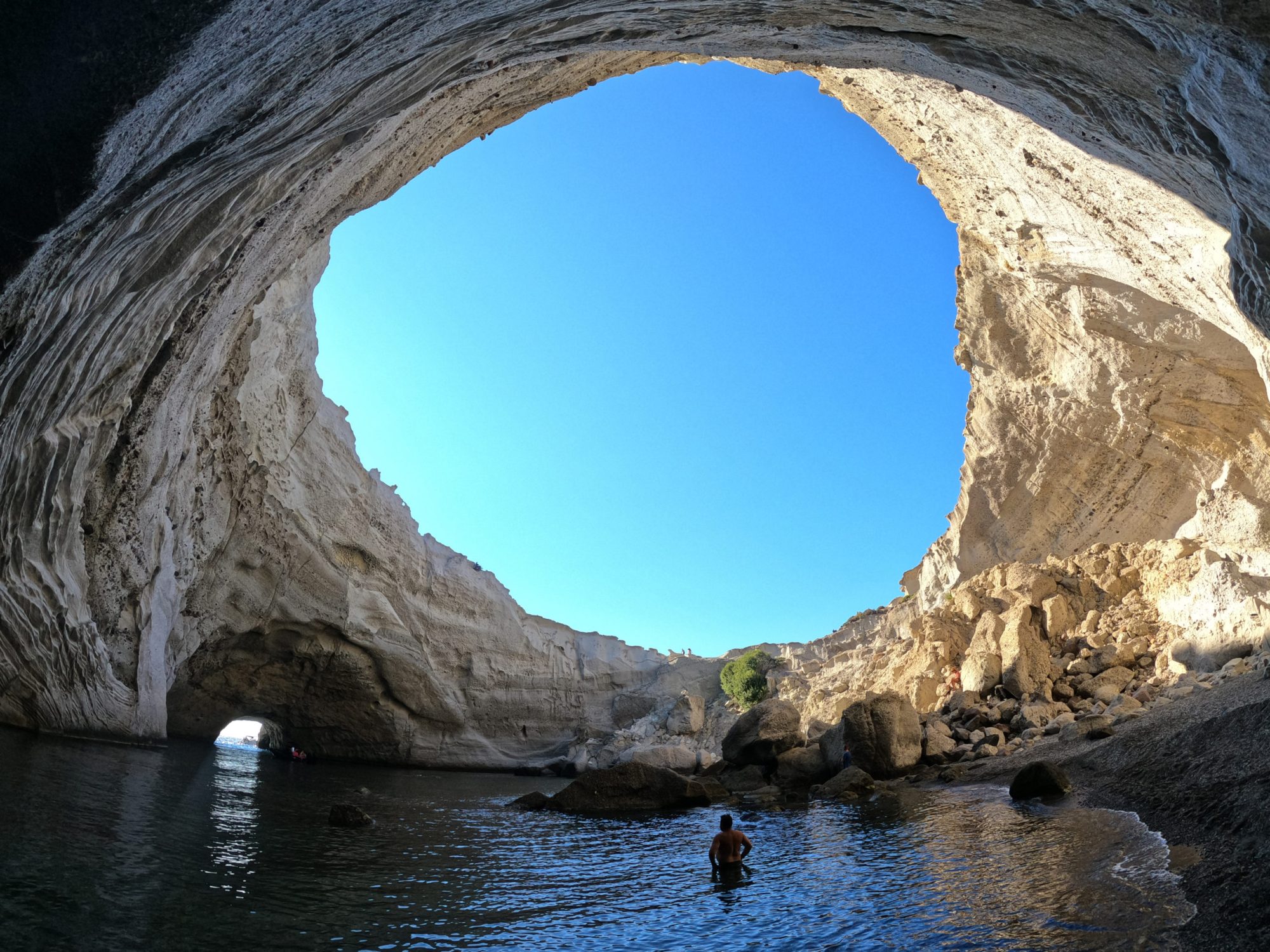 The cave of Sykia Inside the cave of Sykia