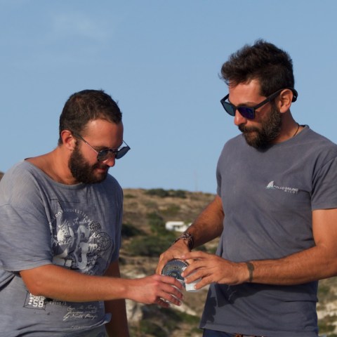 a man holding a phone