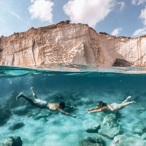 Cool Instagram Photo taken with our GoPro and underwater dome. in Kleftiko