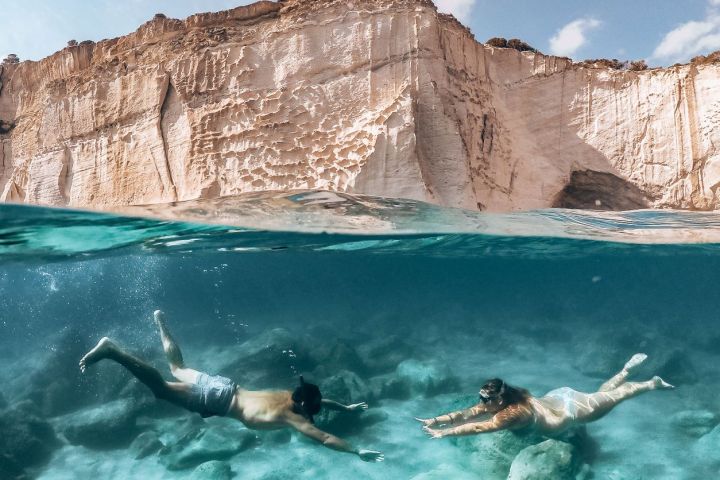 Cool Instagram Photo taken with our GoPro and underwater dome. in Kleftiko