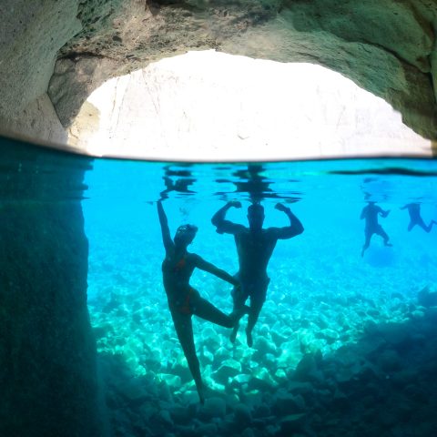 Cool Instagram underwater photographs taken with our GoPro and Dome in Sykia Milos