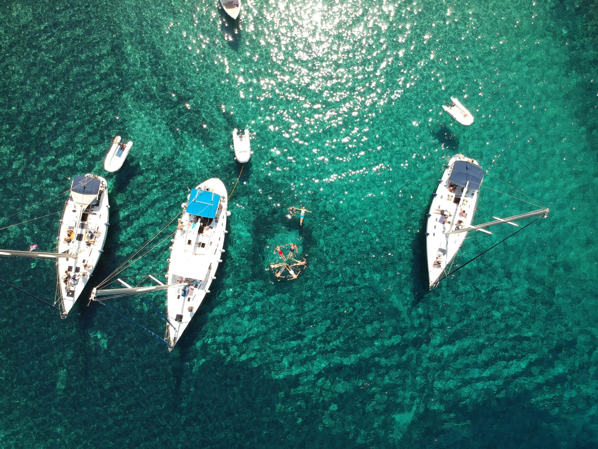 Our sailing boats in Kalogries in Milos