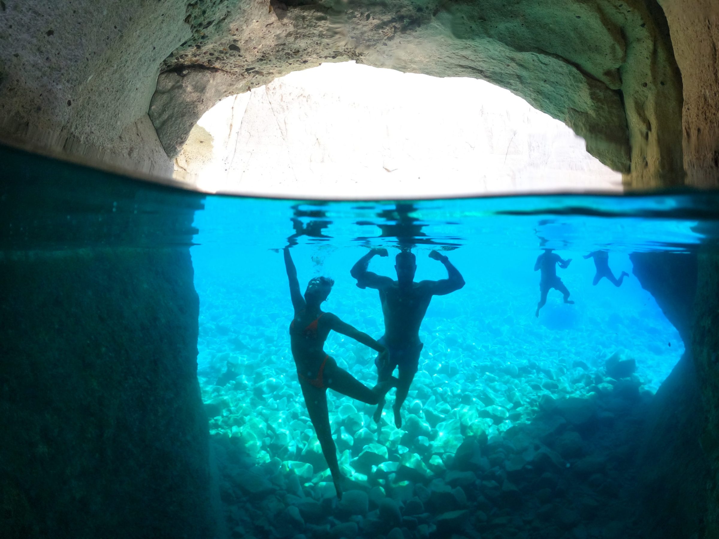 Cool Instagram underwater photographs taken with our GoPro and Dome in Sykia Milos