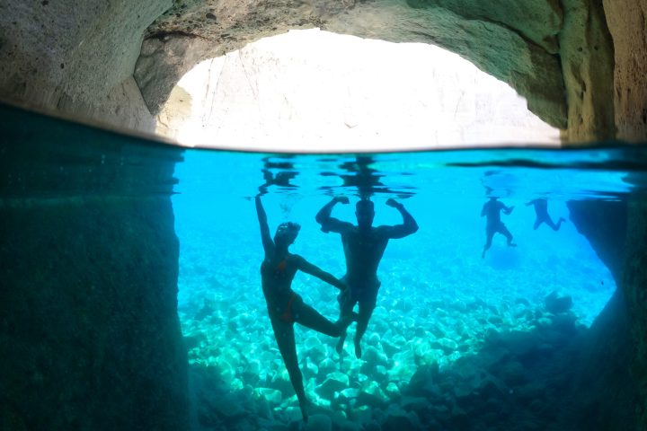 Cool Instagram underwater photographs taken with our GoPro and Dome in Sykia Milos