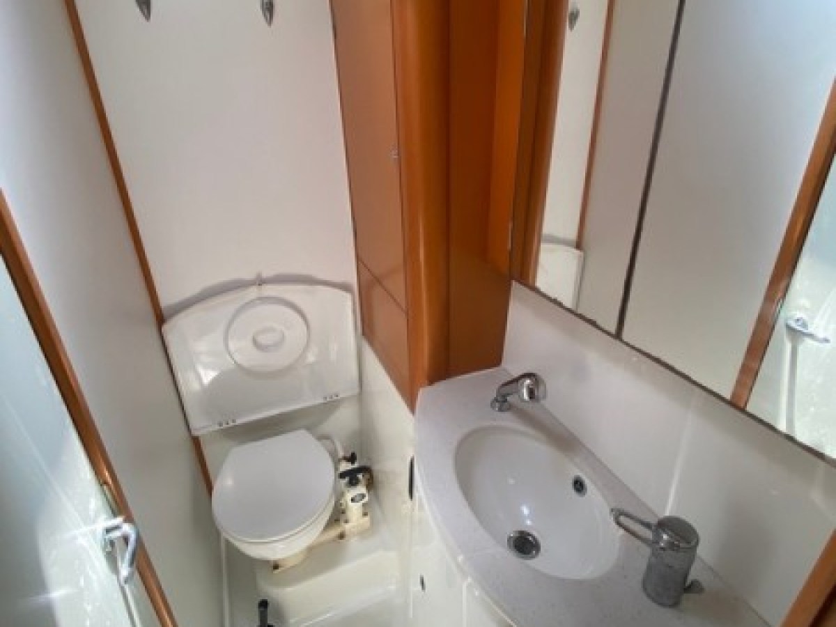 a view of the shower and sink