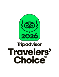 Tripadvisor Travelers' Choice 2026 logo in green and black.